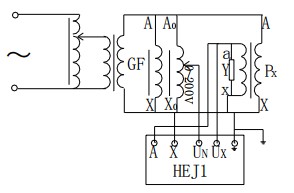 感应分压器校验电压互感器接线图